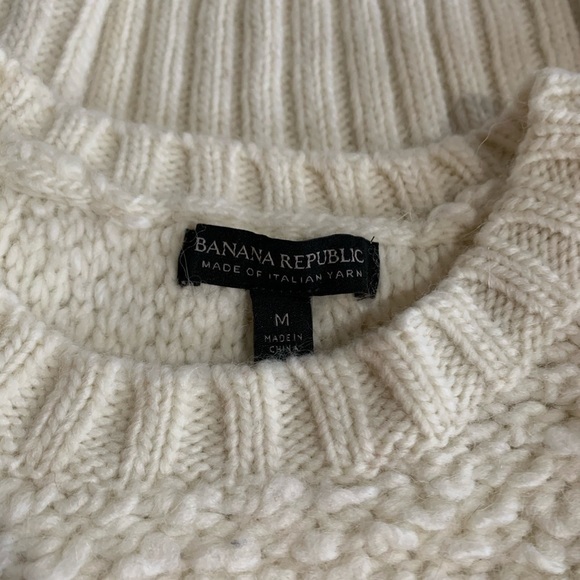 BANANA REPUBLIC Ivory Loop Stitch Sweater - Picture 8 of 8